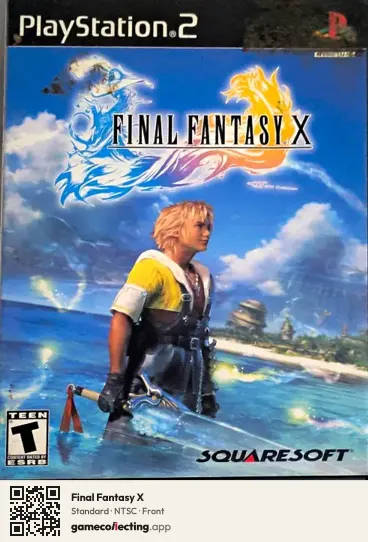 Final Fantasy X PlayStation 2, NTSC box front