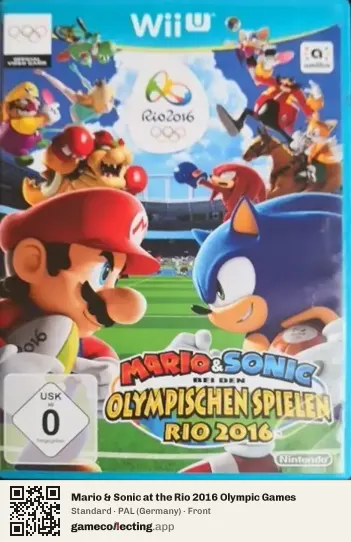 Mario & Sonic at the Rio 2016 Olympic Games Nintendo Wii U, Germany box front