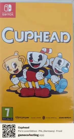 Cuphead Nintendo Switch, Germany box front