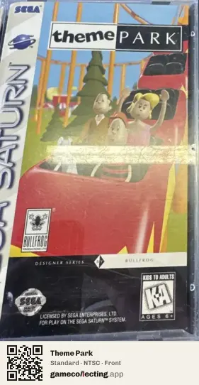 Theme Park Sega Saturn, NTSC box front