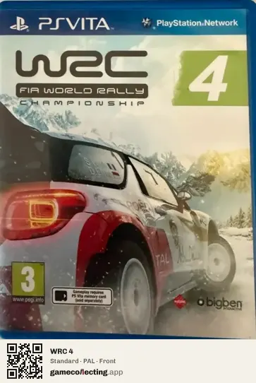 WRC 4 PlayStation Vita, PAL box front