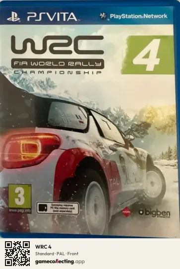 WRC 4 PlayStation Vita, PAL box front