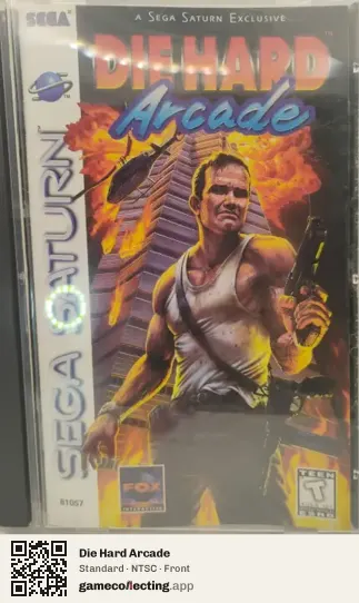 Die Hard Arcade Sega Saturn, NTSC box front
