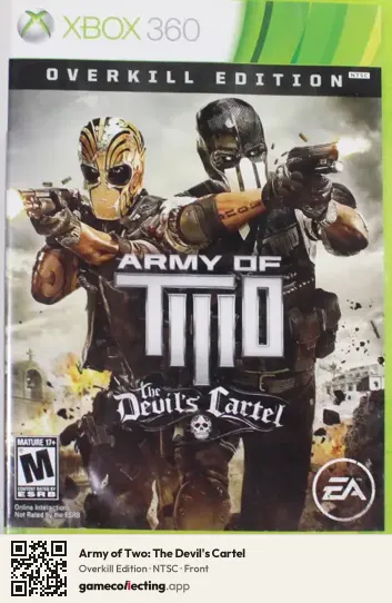 Army of Two: The Devil's Cartel Xbox 360, NTSC box front