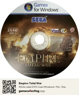 Empire: Total War Computer, PAL disc