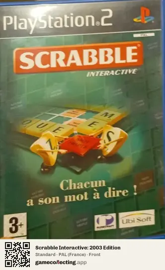 Scrabble Interactive: 2003 Edition PlayStation 2, France box front