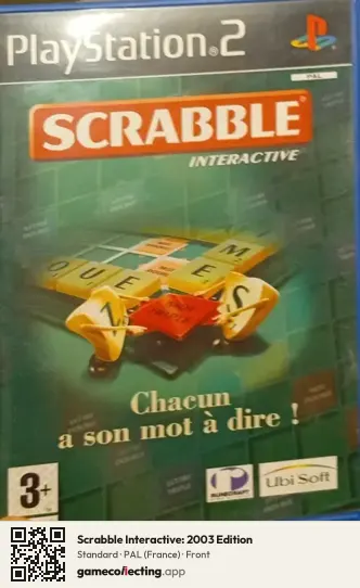 Scrabble Interactive: 2003 Edition PlayStation 2, France box front