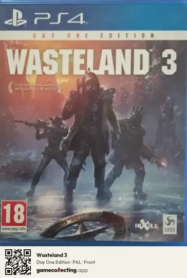 Wasteland 3 PlayStation 4, PAL box front