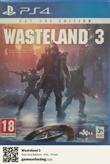Wasteland 3 PlayStation 4, PAL box front