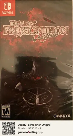Deadly Premonition Origins Nintendo Switch, NTSC box front