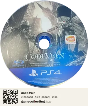 Code Vein PlayStation 4, Asia disc