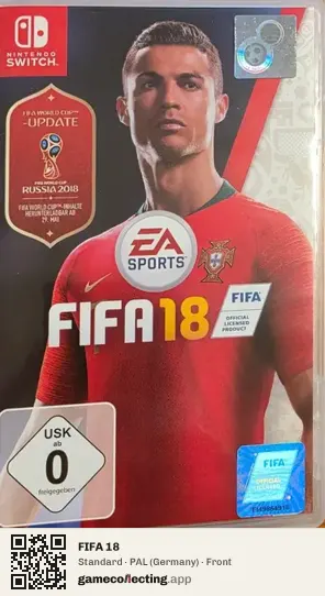 FIFA 18 Nintendo Switch, Germany box front