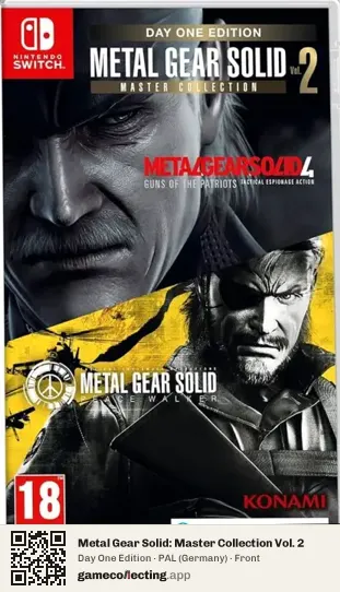 Metal Gear Solid: Master Collection Vol. 2 Nintendo Switch, Germany box front