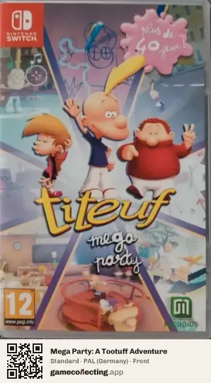 Mega Party: A Tootuff Adventure Nintendo Switch, Germany box front