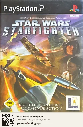 Star Wars: Starfighter PlayStation 2, Germany box front