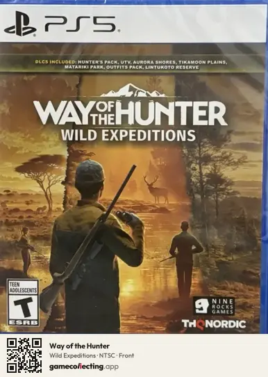 Way of the Hunter PlayStation 5, NTSC box front