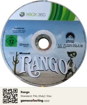 Rango Xbox 360, PAL disc