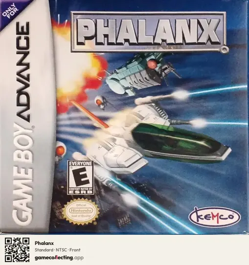 Phalanx Game Boy Advance, NTSC box front