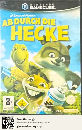 Over the Hedge Nintendo GameCube, Germany box front