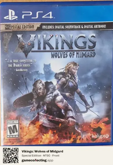 Vikings: Wolves of Midgard PlayStation 4, NTSC box front