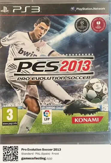 Pro Evolution Soccer 2013 PlayStation 3, Spain box front