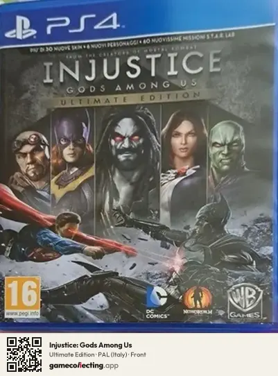 Injustice: Gods Among Us PlayStation 4, Italy box front