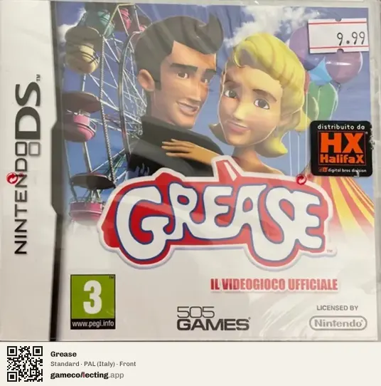 Grease Nintendo DS, Italy box front
