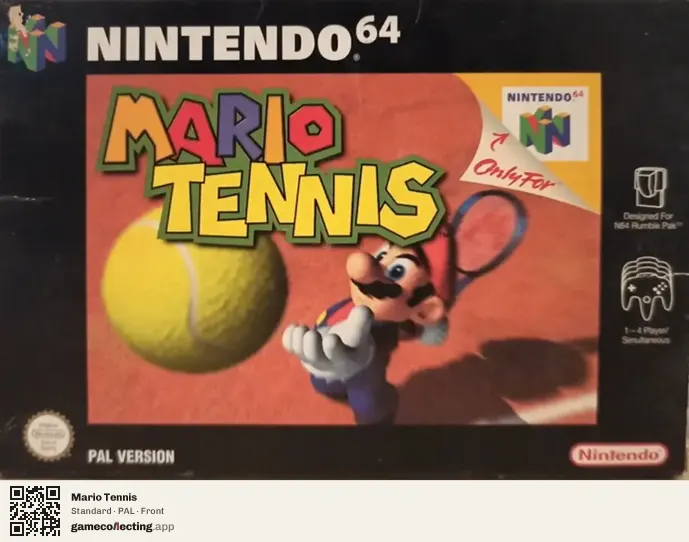 Mario Tennis Nintendo 64, PAL box front