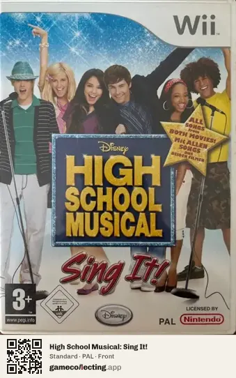 High School Musical: Sing It! Nintendo Wii, PAL box front