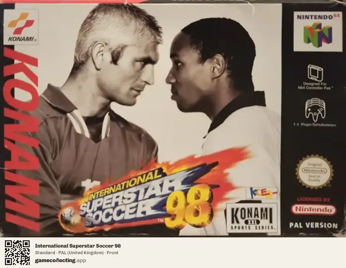 International Superstar Soccer 98 Nintendo 64, United Kingdom box front