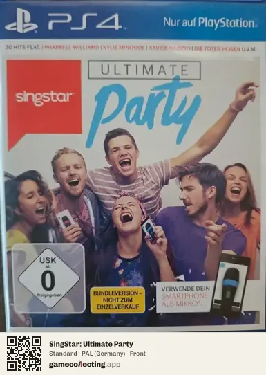 SingStar: Ultimate Party PlayStation 4, Germany box front