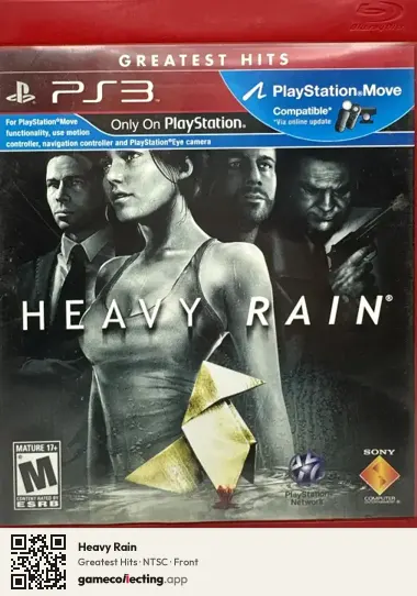 Heavy Rain PlayStation 3, NTSC box front