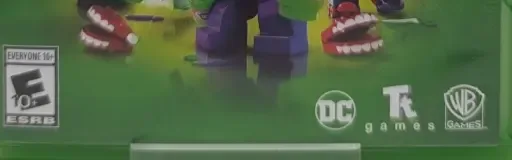 LEGO DC Super-Villains, the ESRB box on its front