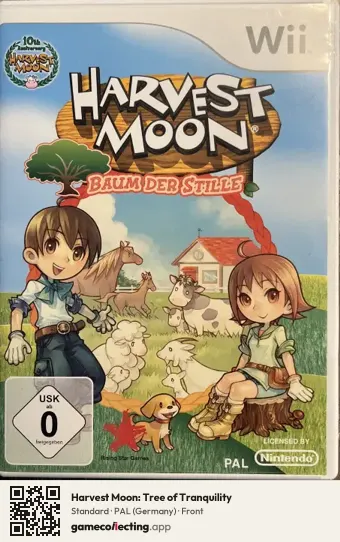 Harvest Moon: Tree of Tranquility Nintendo Wii, Germany box front