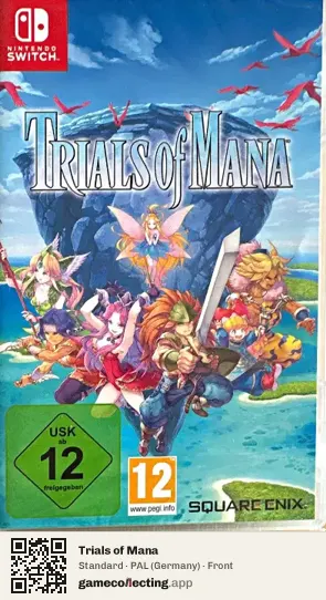Trials of Mana Nintendo Switch, Germany box front