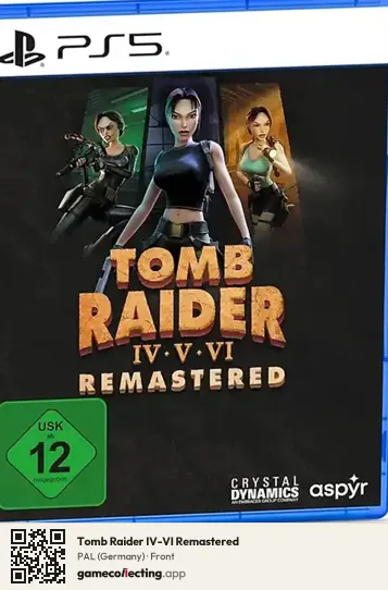 Tomb Raider IV-VI Remastered PlayStation 5, Germany box front