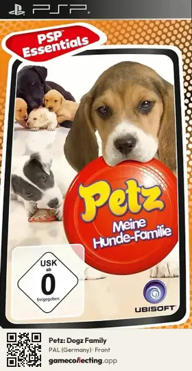Petz: Dogz Family PlayStation Portable, Germany box front