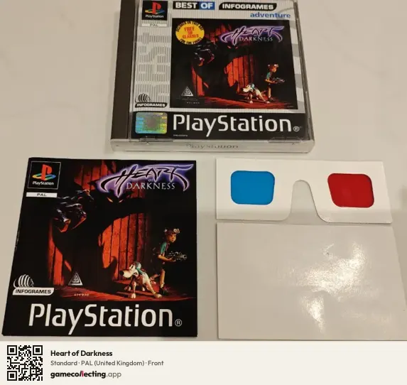 Heart of Darkness PlayStation, United Kingdom box front