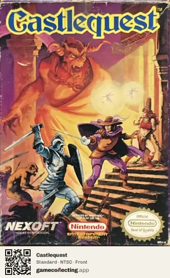 Castlequest Nintendo Entertainment System, NTSC box front