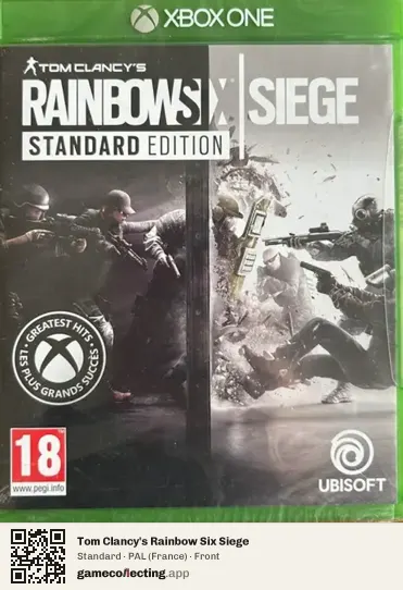 Tom Clancy's Rainbow Six Siege Xbox One, France box front