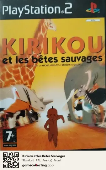 Kirikou et les Bêtes Sauvages PlayStation 2, France box front