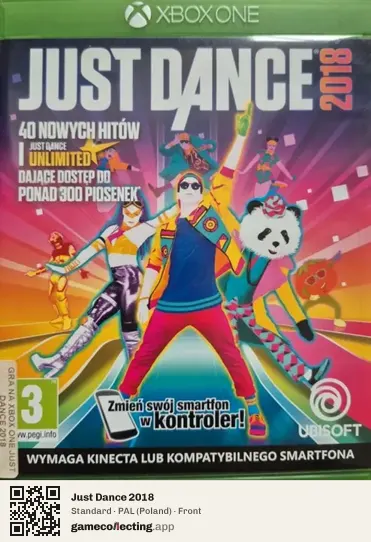 Just Dance 2018 Xbox One, Poland box front