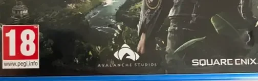 Just Cause 4, the USK square on its front
