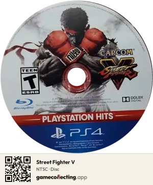 Street Fighter V PlayStation 4, NTSC disc