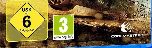 Dirt Rally, the USK square on its front