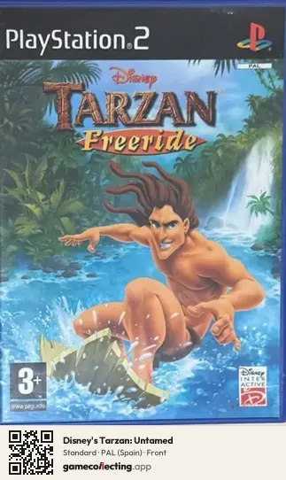Disney's Tarzan: Untamed PlayStation 2, Spain box front