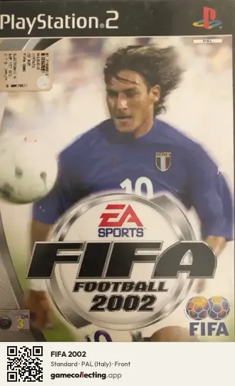 FIFA 2002 PlayStation 2, Italy box front