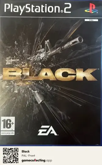 Black PlayStation 2, PAL box front