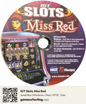 IGT Slots: Miss Red Computer, NTSC disc