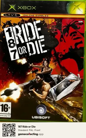 187 Ride or Die Xbox, PAL box front